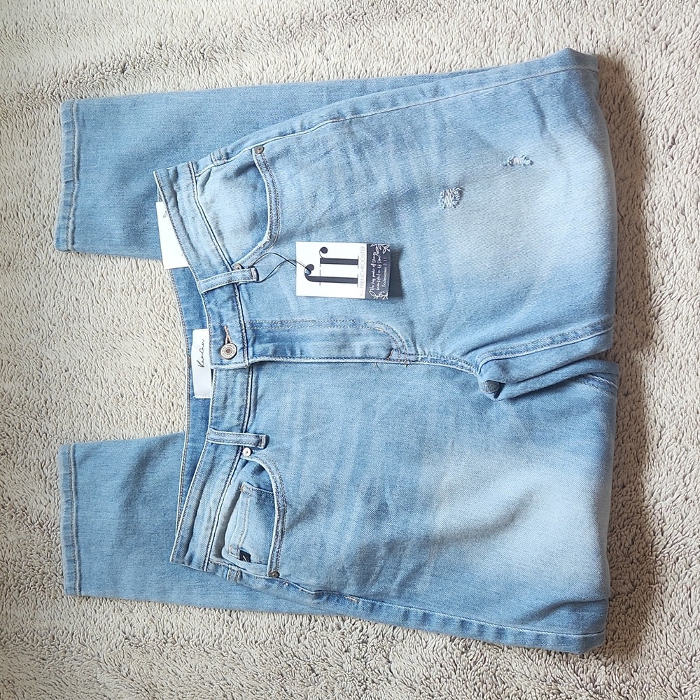 NWT KanCan jeans size 28 Vintage 90's distressed blue The French Rooster